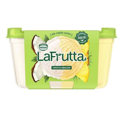 Sorvete Nestlé La Fruta Abacaxi e Coco 1L